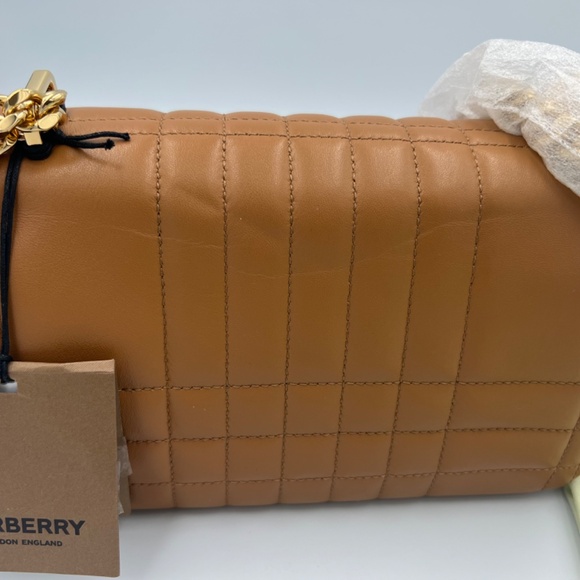 BURBERRY LOLA  CLUTCH MAPLE BROWN - Picture 16 of 16